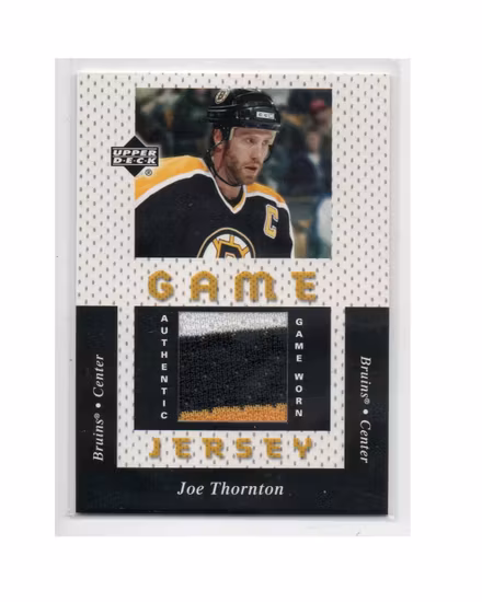 2004-05 Upper Deck 1997 Game Jerseys #97BB Joe Thornton (1500-X233-GAMEUSED-BRUINS)