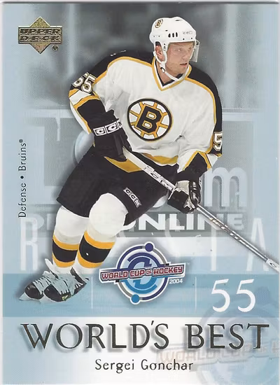 2004-05 Upper Deck World's Best #WB17 Sergei Gonchar (10-143x6-BRUINS)