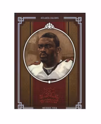 2005 Throwback Threads Gridiron Kings Framed Red #19 Michael Vick (10-D7-NFLFALCONS)