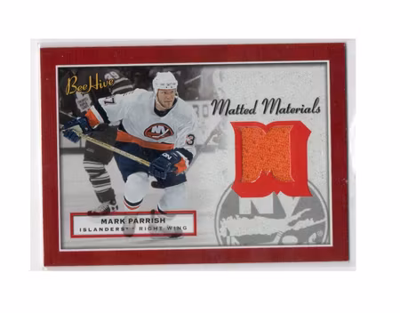 2005-06 Beehive Matted Materials #MMMP Mark Parrish (25-X236-GAMEUSED-ISLANDERS)