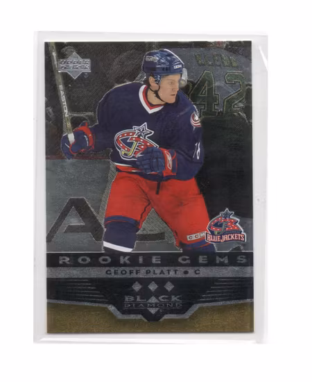 2005-06 Black Diamond #231 Geoff Platt RC (25-X276-BLUEJACKETS)
