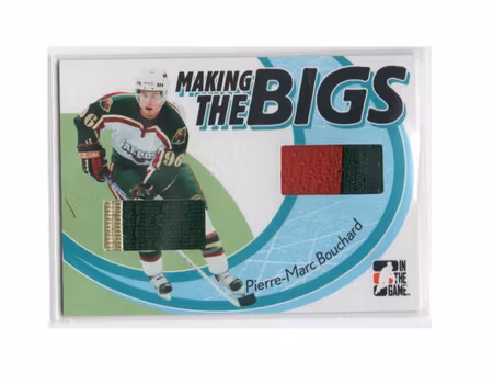 2005-06 ITG Heroes and Prospects Making the Bigs #MTB3 P-M Bouchard (30-X234-GAMEUSED-SERIAL-NHLWILD)
