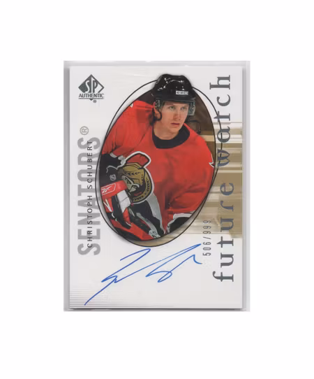 2005-06 SP Authentic #204 Christoph Schubert AU RC (40-X222-SENATORS)