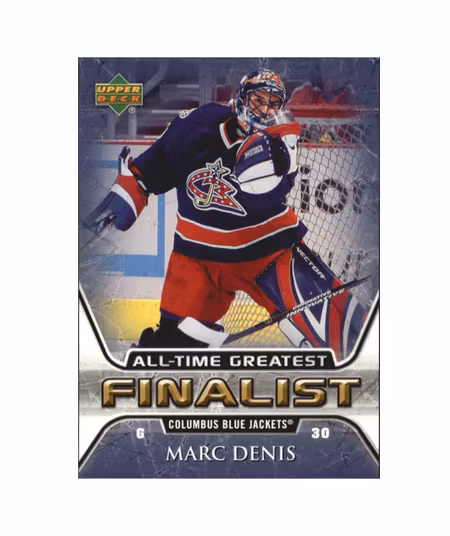 2005-06 Upper Deck All-Time Greatest #18 Marc Denis (10-X165-BLUEJACKETS) (2)