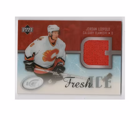 2005-06 Upper Deck Ice Fresh Ice Glass #FIJL Jordan Leopold (30-X208-FLAMES)