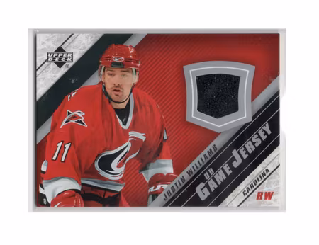 2005-06 Upper Deck Jerseys Series II #J2JU Justin Williams (30-X235-GAMEUSED-HURRICANES)