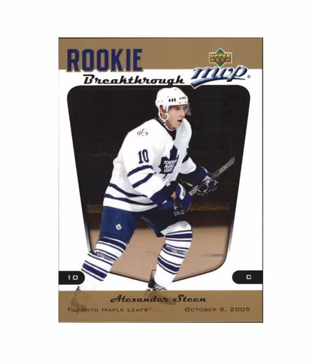 2005-06 Upper Deck MVP Rookie Breakthrough #RB10 Alexander Steen (20-X161-MAPLE LEAFS)