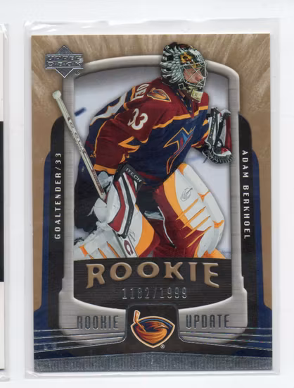 2005-06 Upper Deck Rookie Update #104 Adam Berkhoel RC (25-X292-THRASHERS)