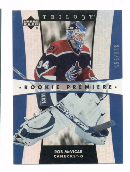 2005-06 Upper Deck Trilogy #314 Rob McVicar RC (30-X294-CANUCKS)