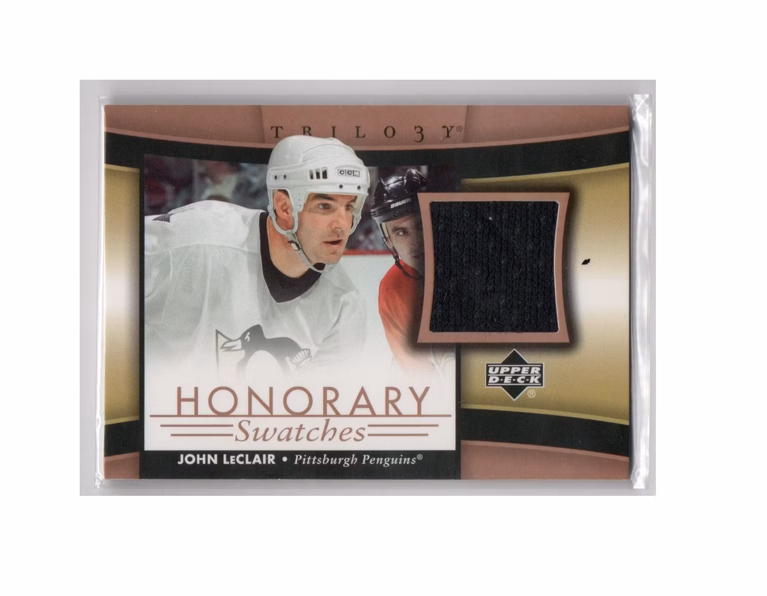 2005-06 Upper Deck Trilogy Honorary Swatches #HSJL John LeClair (50-D4-PENGUINS)