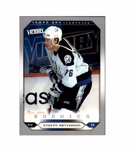 2005-06 Upper Deck Victory #278 Evgeny Artyukhin RC (10-X277-LIGHTNING) (2)