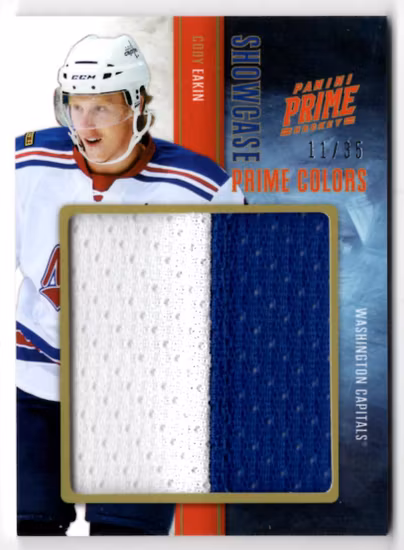 2011-12 Panini Prime Showcase Jersey Prime Colors #8 Cody Eakin (60-X91-CAPITALS)