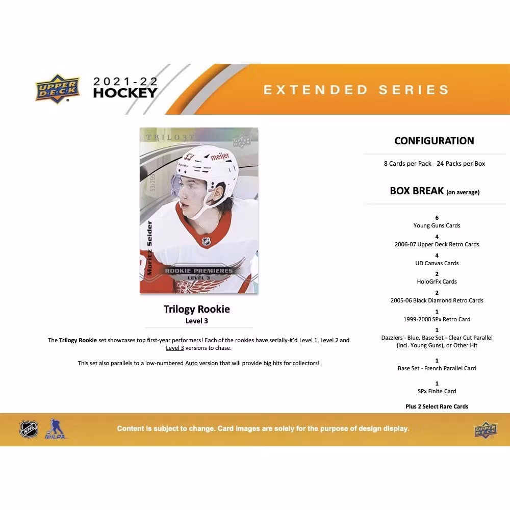 2021-22 Upper Deck Extended Series (Hobby Box)