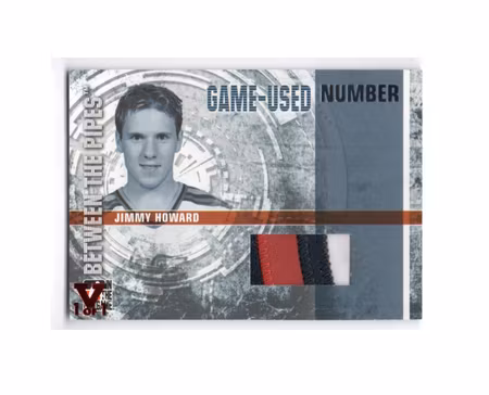 2006-07 Between The Pipes Numbers #GUN36 Jimmy Howard (100-X16-RED WINGS)