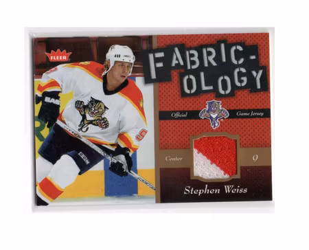2006-07 Fleer Fabricology #FSW Stephen Weiss (25-X235-GAMEUSED-NHLPANTHERS)