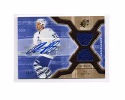 2006-07 SPx #170 Ian White JSY AU RC 1299 (50-30x5-MAPLK LEAFS)
