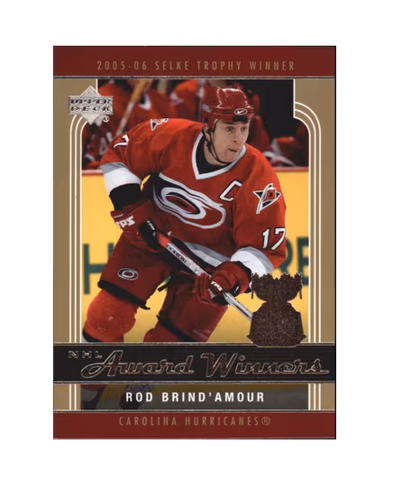 2006-07 Upper Deck Award Winners #AW6 Rod Brind'Amour (12-X170-HURRICANES)