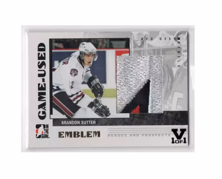 2007-08 ITG Heroes and Prospects Emblems #GUE06 Brandon Sutter (100-X147-OTHERS)