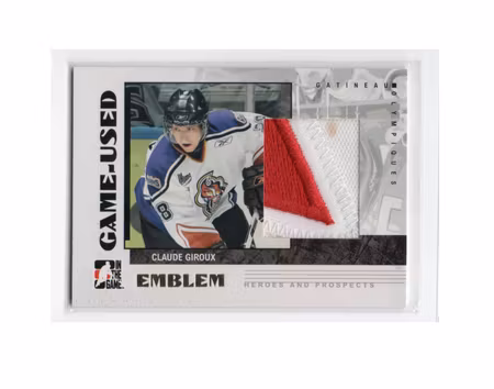 2007-08 ITG Heroes and Prospects Emblems #GUE20 Claude Giroux (300-X283-FLYERS)