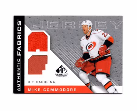 2007-08 SP Game Used Authentic Fabrics #AFCO Mike Commodore (30-28x8-HURRICANES)