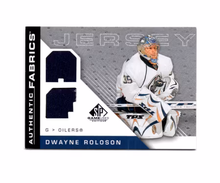 2007-08 SP Game Used Authentic Fabrics #AFDR Dwayne Roloson (40-X135-OILERS)