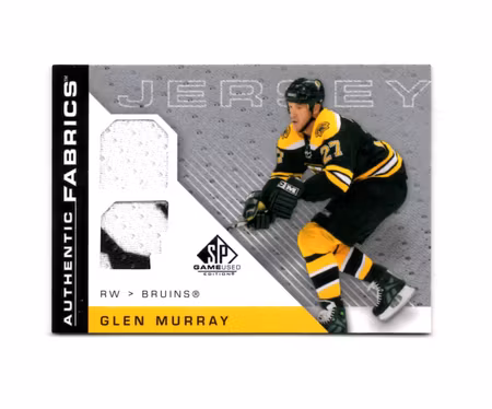 2007-08 SP Game Used Authentic Fabrics #AFGM Glen Murray (40-X135-BRUINS)