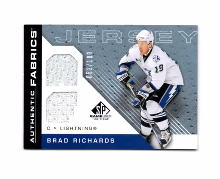 2007-08 SP Game Used Authentic Fabrics Rainbow #AFRI Brad Richards (60-X45-LIGHTNING)