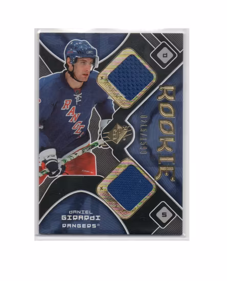 2007-08 SPx #197 Daniel Girardi JSY RC (30-X224-GAMEUSED-SERIAL-RC-RANGERS)