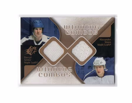 2007-08 SPx Winning Combos #WCDA Darryl Sittler Alexander Steen (60-X147-MAPLE LEAFS)