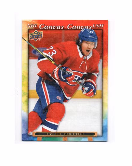 2021-22 Upper Deck Tim Hortons NHL Canvas #C1 Tyler Toffoli (10-X283-CANADIENS)