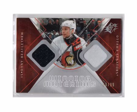 2007-08 SPx Winning Materials Spectrum #WMDH Dany Heatley (40-X62-SENATORS)