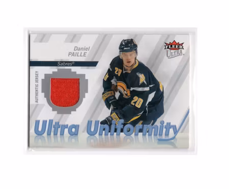 2007-08 Ultra Uniformity #UDP Daniel Paille (25-X232-GAMEUSED-SABRES)