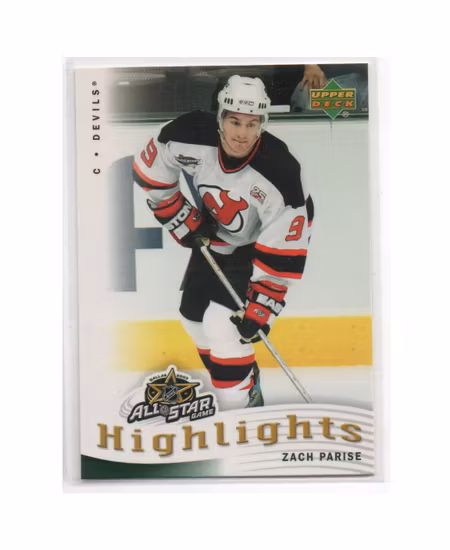 2007-08 Upper Deck All-Star Highlights #AS1 Zach Parise (10-X194-DEVILS)