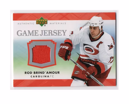 2007-08 Upper Deck Game Jerseys #JRB Rod Brind'Amour (40-X1-HURRICANES)