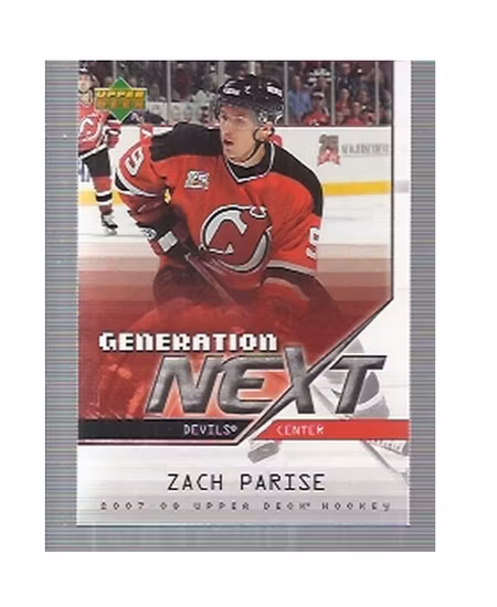2007-08 Upper Deck Generation Next #GN15 Zach Parise (10-X175-DEVILS)