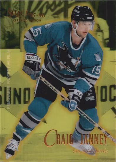 1995-96 Select Certified Mirror Gold #33 Craig Janney (10-X311-SHARKS)