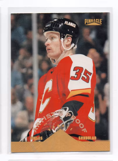 1996-97 Pinnacle Artist's Proofs #230 Niklas Sundblad (20-X312-FLAMES)