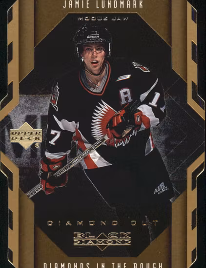 1999-00 Black Diamond Diamond Cut #92 Jamie Lundmark (15-X312-RANGERS)
