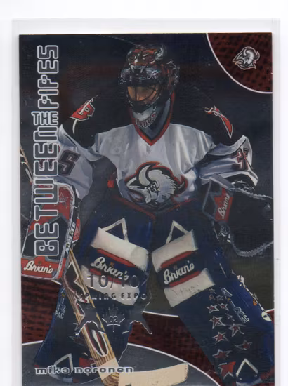 2001-02 Between the Pipes Toronto Spring Expo #45 Mika Noronen (50-X313-SABRES)