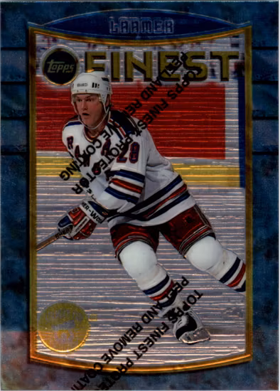 1994-95 Finest Super Team Winners #63 Steve Larmer (12-X314-RANGERS)