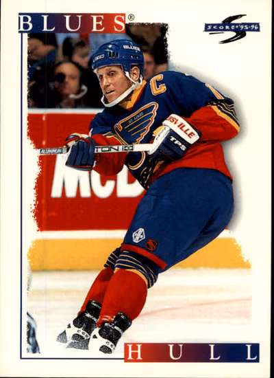 1995-96 Score #235 Brett Hull (5-D5-BLUES)