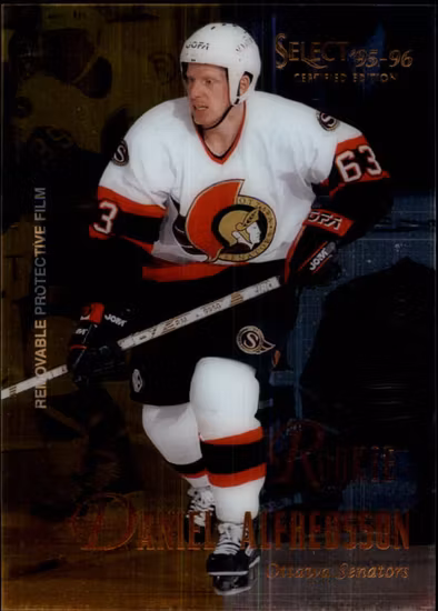 1995-96 Select Certified #122 Daniel Alfredsson RC (15-D5-SENATORS)