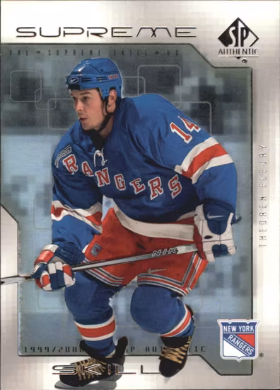 1999-00 SP Authentic Supreme Skill #SS8 Theo Fleury (10-X314-RANGERS)