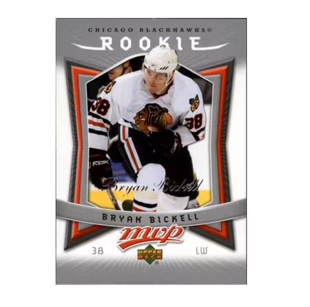 2007-08 Upper Deck MVP #304 Bryan Bickell RC (15-X69-BLACKHAWKS)
