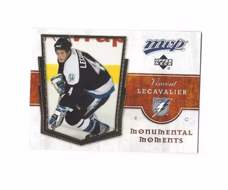 2007-08 Upper Deck MVP Monumental Moments #MM12 Vincent Lecavalier (12-237x8-LIGHTNING)