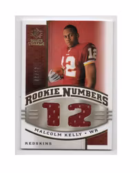 2008 SP Rookie Threads Rookie Numbers Gold #RNMK Malcolm Kelly (40-X168-NFLREDSKINS)