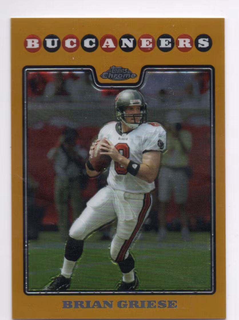 2008 Topps Chrome Gold Refractors #TC29 Brian Griese (50-X300-NFLBUCCANEERS)