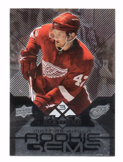 2008-09 Black Diamond #152 Mattias Ritola RC (15-X300-RED WINGS)