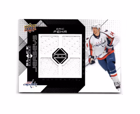 2008-09 Black Diamond Jerseys Quad #BDJEF Eric Fehr (40-X46-CAPITALS)