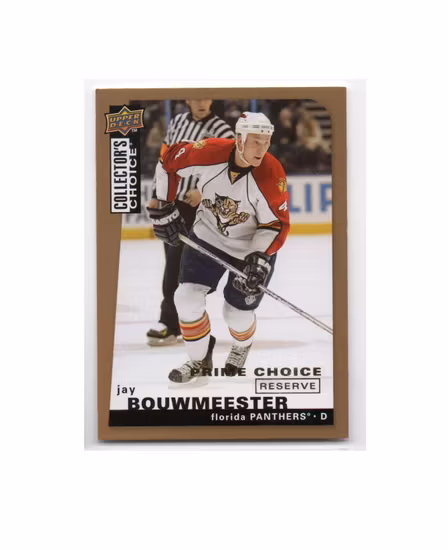 2008-09 Collector's Choice Prime Reserve Gold #76 Jay Bouwmeester (25-X223-NHLPANTHERS)